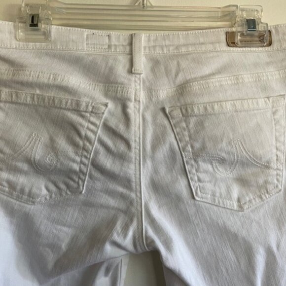 AG ADRIANO GOLDSCHMIED The Malibu Bermuda Length Shorts White Denim 27 - Picture 9 of 16